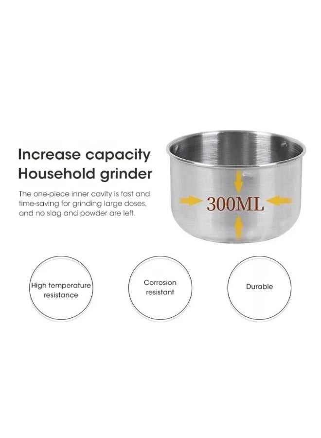 Electric Coffee Grinder, Stainless Steel 400W, Multifunctional Grinder for Coffee Beans, Spices, Nuts & Seeds, High-Speed Portable Grinder | 220V Durable & Easy to Clean - Image 5